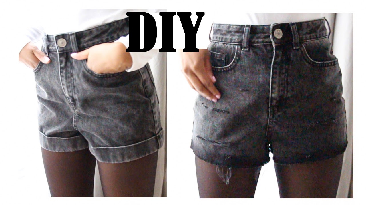 Short jean discount troué